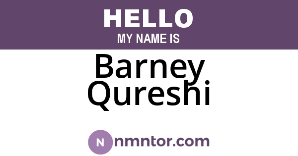 Barney Qureshi