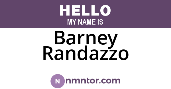 Barney Randazzo