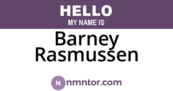 Barney Rasmussen