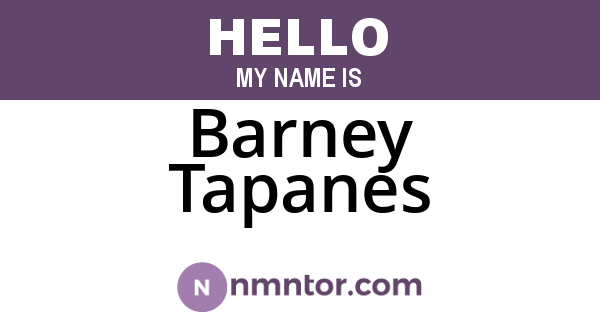 Barney Tapanes