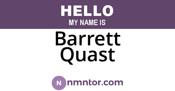 Barrett Quast