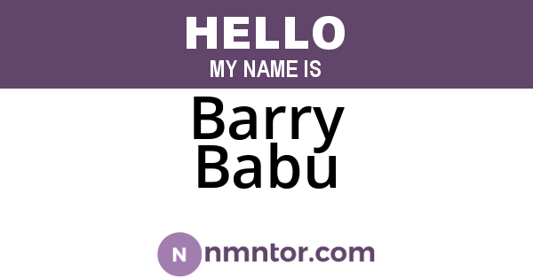 Barry Babu