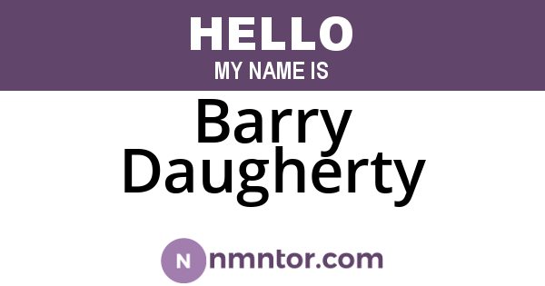 Barry Daugherty