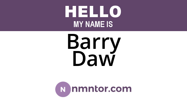 Barry Daw