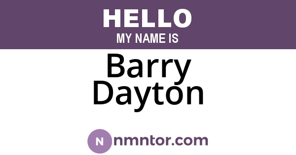 Barry Dayton