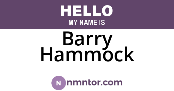 Barry Hammock