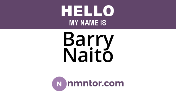 Barry Naito