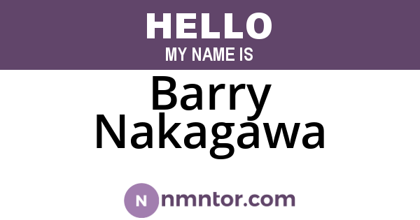 Barry Nakagawa