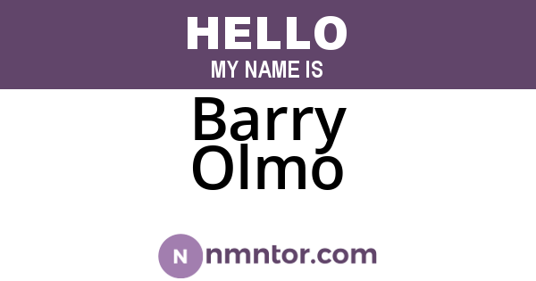 Barry Olmo