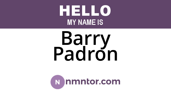 Barry Padron