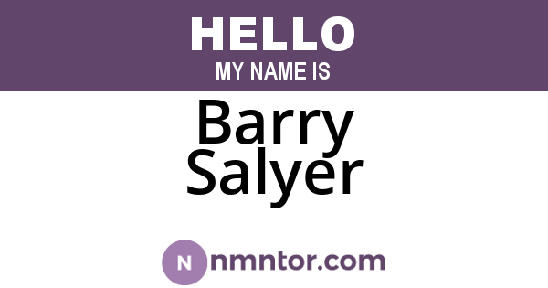 Barry Salyer