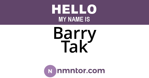 Barry Tak