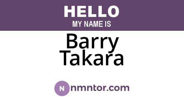 Barry Takara
