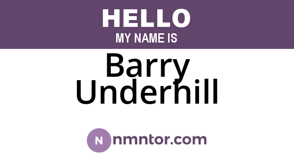 Barry Underhill