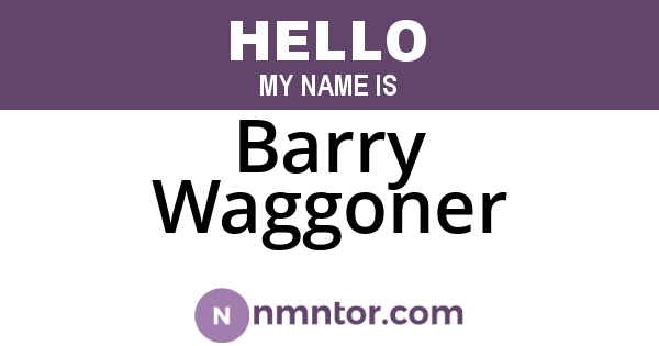 Barry Waggoner