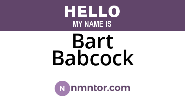 Bart Babcock