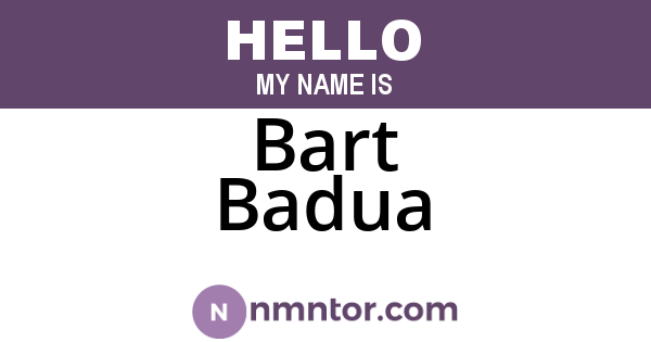 Bart Badua