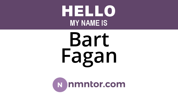 Bart Fagan