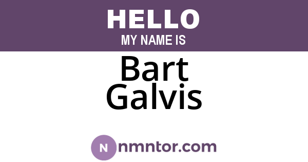 Bart Galvis