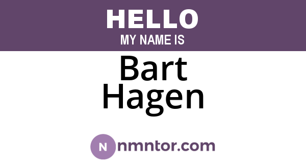 Bart Hagen