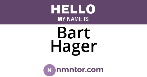 Bart Hager