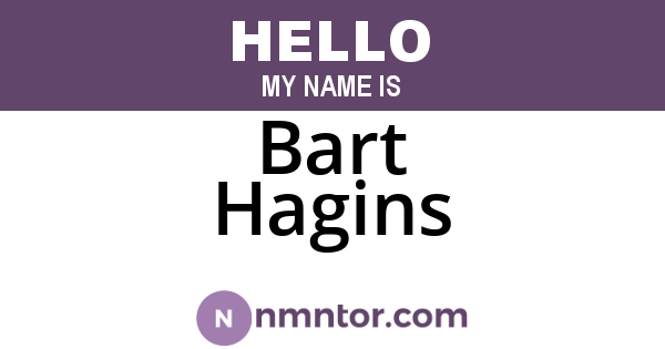 Bart Hagins