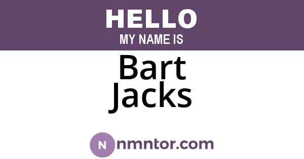 Bart Jacks