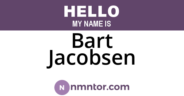 Bart Jacobsen