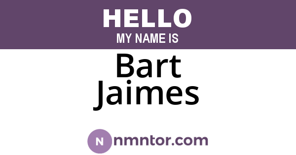 Bart Jaimes