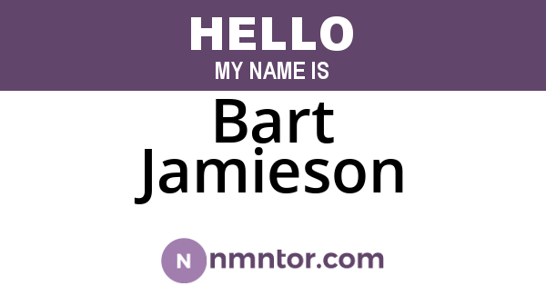 Bart Jamieson