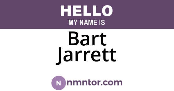 Bart Jarrett