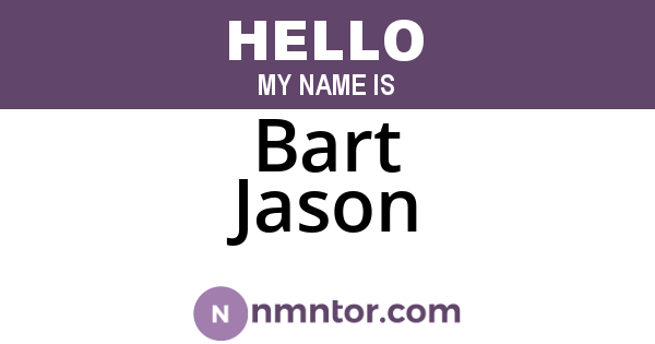 Bart Jason