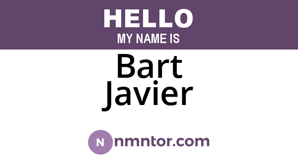 Bart Javier