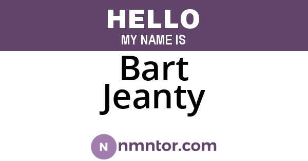 Bart Jeanty