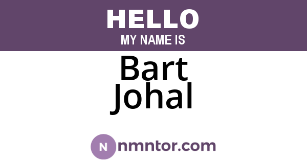 Bart Johal
