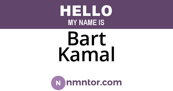 Bart Kamal