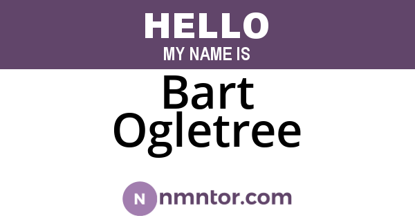 Bart Ogletree