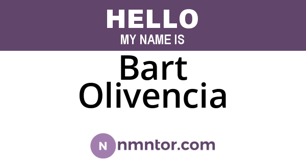 Bart Olivencia