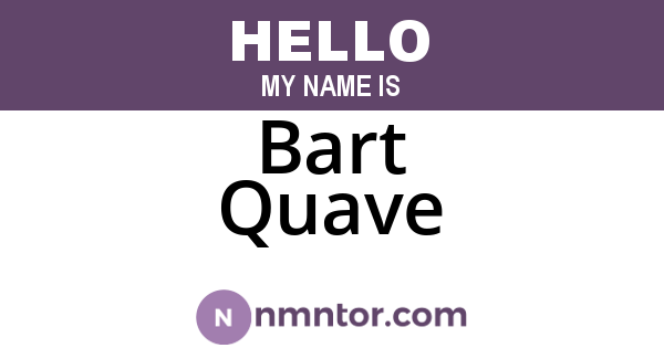 Bart Quave