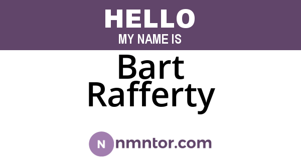 Bart Rafferty