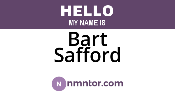 Bart Safford