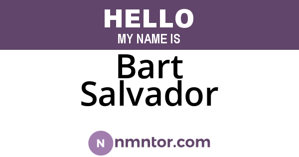 Bart Salvador