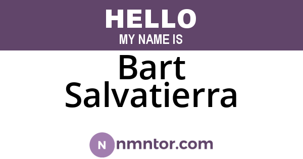 Bart Salvatierra