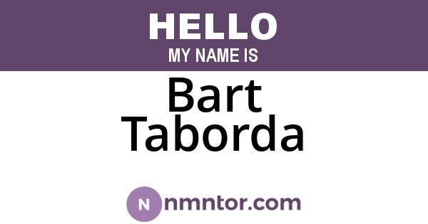 Bart Taborda
