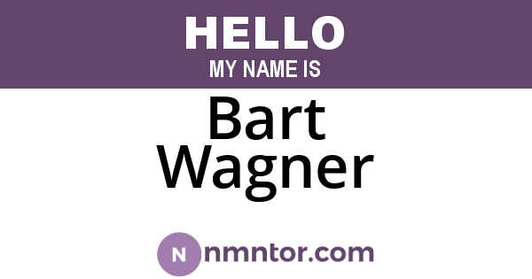 Bart Wagner