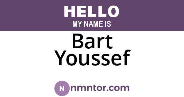Bart Youssef