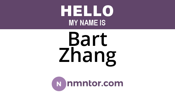 Bart Zhang