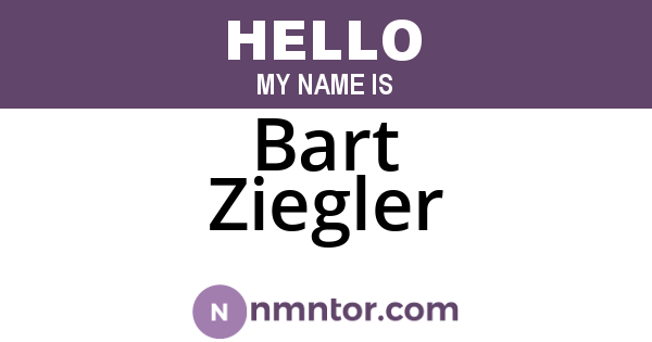 Bart Ziegler