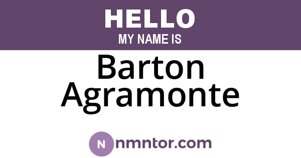 Barton Agramonte