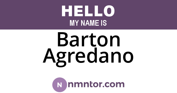 Barton Agredano